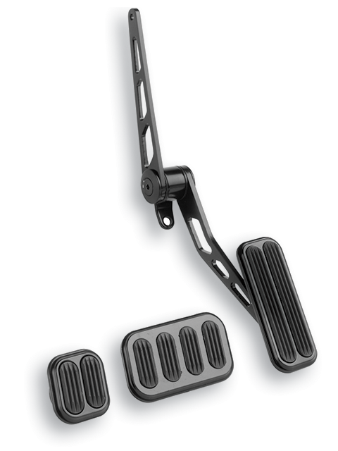 Black Steel Throttle Assemblies & Pedal Pads